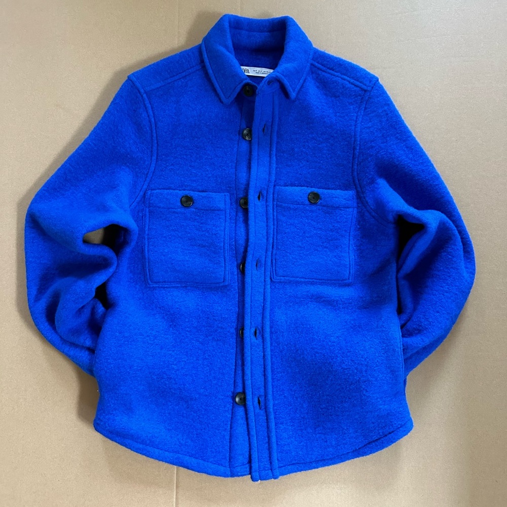 Wool long sleeve button up